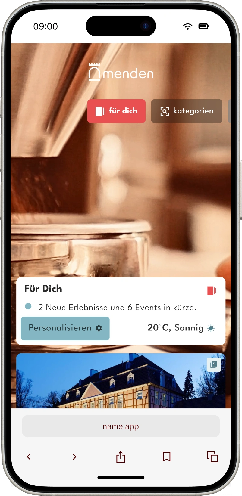 Menden App Screenshot